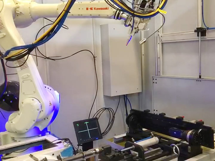 Robot de soudage laser nouveau projet Hongtai