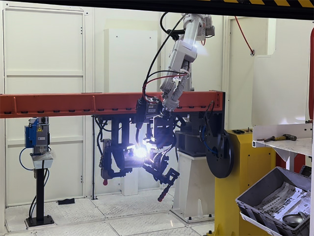 Salle de soudage de robot de l'industrie du purificateur